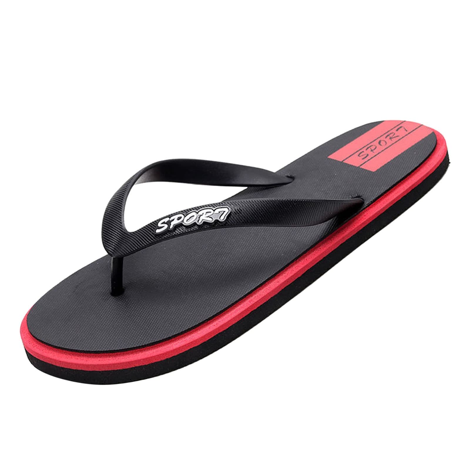 Men's Summer Flip Flops - Lightweight Comfortable Flat Sandals with Soft Sole for Beach, Pool, Travel & Casual Wear