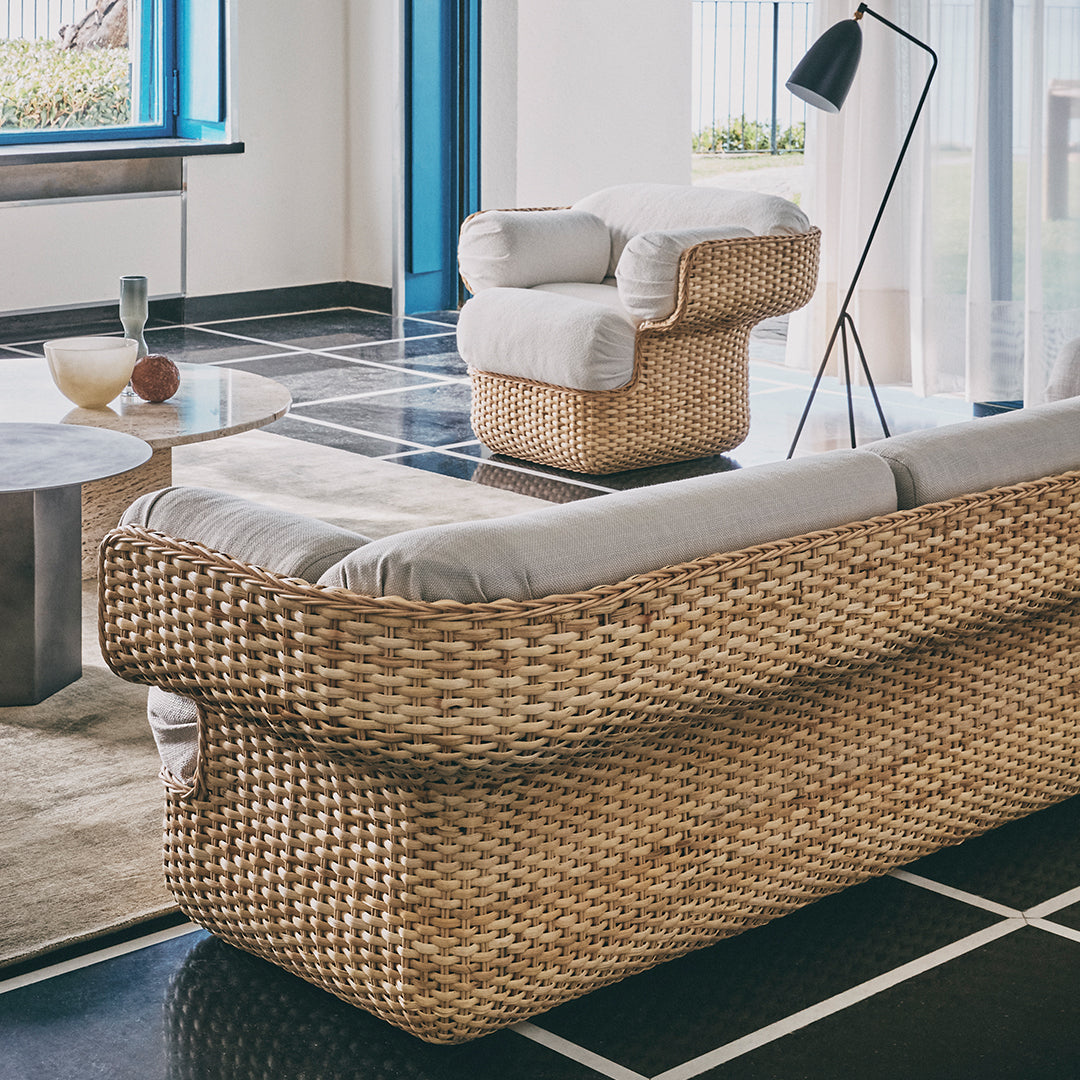 Joe Colombo Basket Sofa by Gubi - Modern Lounge Chair for Living Room, Office & Relaxation Spaces