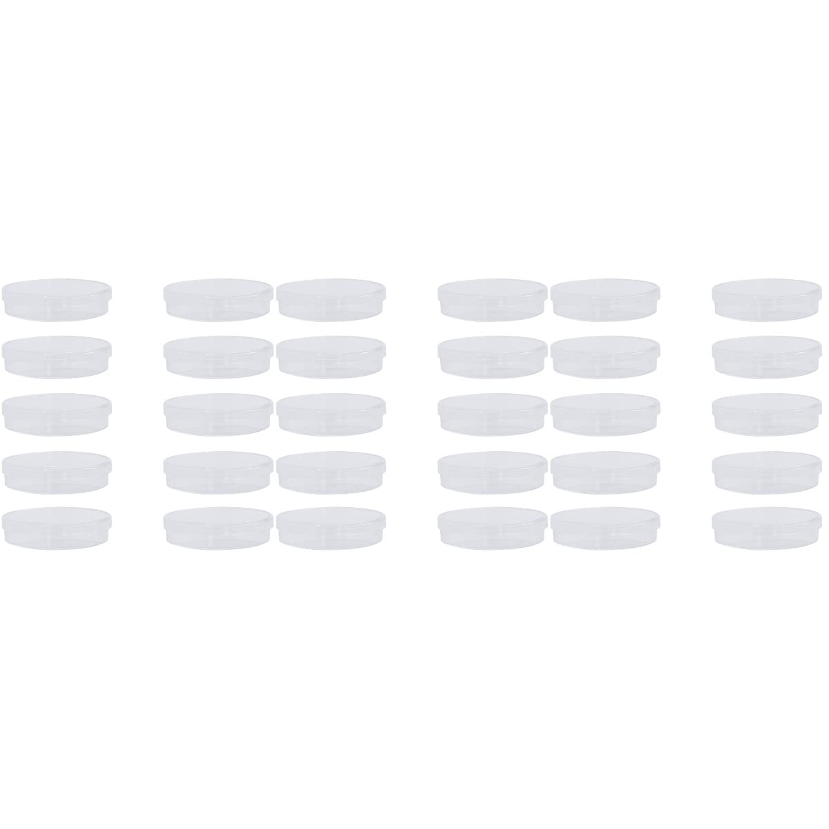 Scicalife 30 Pack 70mm Sterile Plastic Petri Dishes with Lids - Lab-Grade Culture Dishes for Bacteria, Fungi & Cell Culturing | Perfect for Science Labs, School Projects & Home Experiments