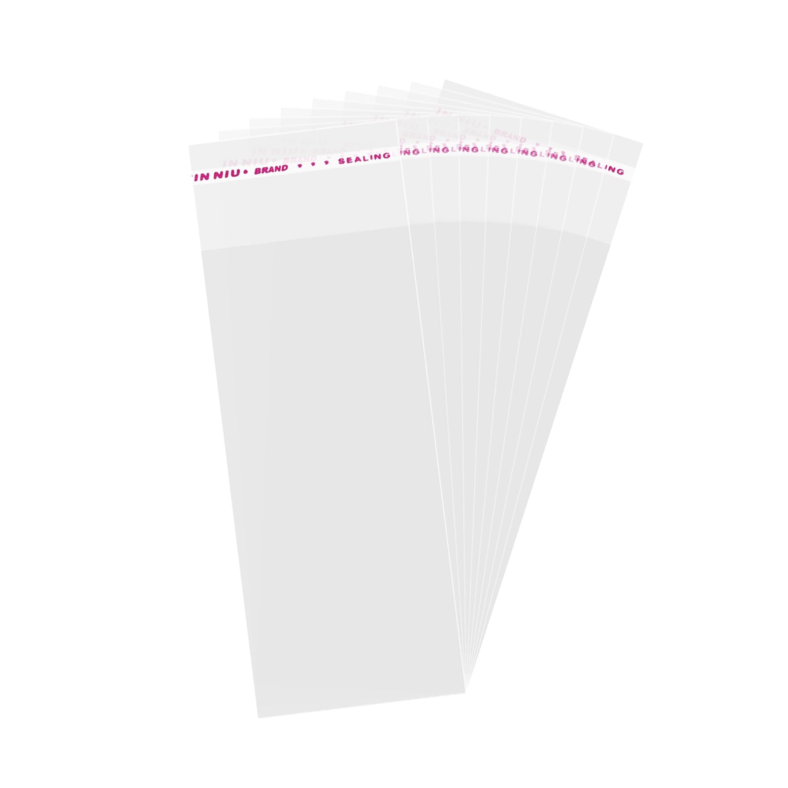200 Pack 4x9 Inch Clear Resealable Cellophane Bags - Self Adhesive Cookie Candy Jewelry Packaging Bags for Gifts, Samples, Cookies, Treats - Perfect for Bakery, Party Favors, Retail Display & Small Business Packaging