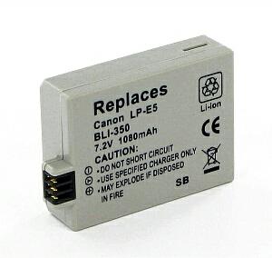 Original Canon LP-E5 Battery Replacement for Rebel XSi, XS, T1i, 450D - High Capacity & Long Lasting - Perfect for Travel, Photography & Professional Use