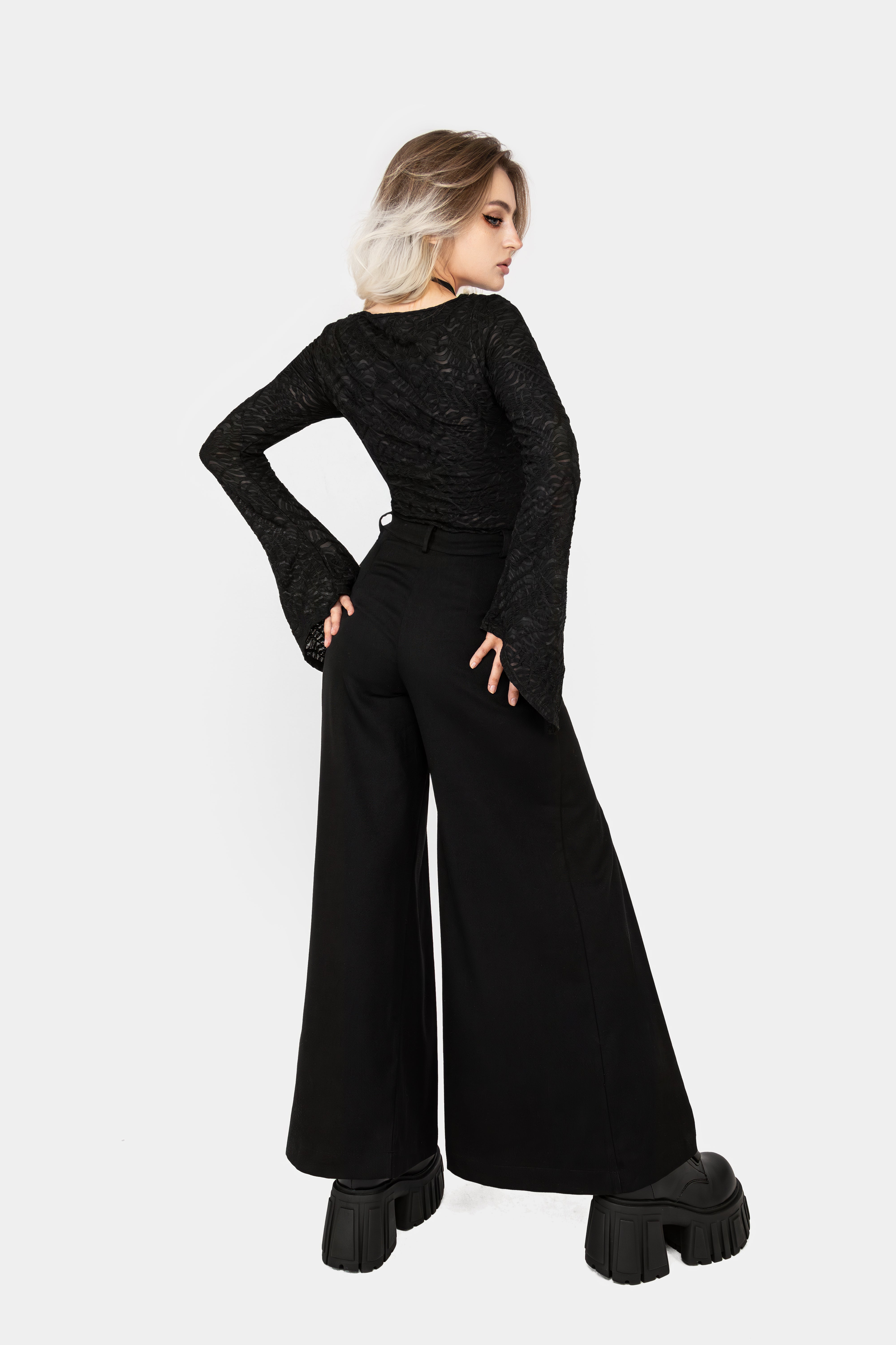 Reinette Flute Sleeve Top - Elegant Women's Blouse for Casual & Office Wear | Perfect for Date Nights & Special Occasions