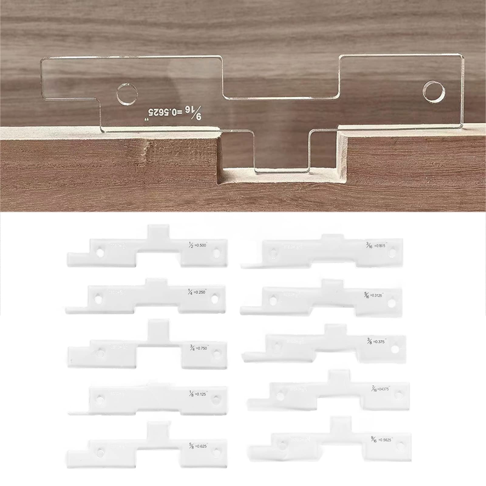 ViaGasaFamido 10PCS Clear Acrylic Router Table Setup Bars - Precision Saw Accessories for Woodworking & DIY Projects