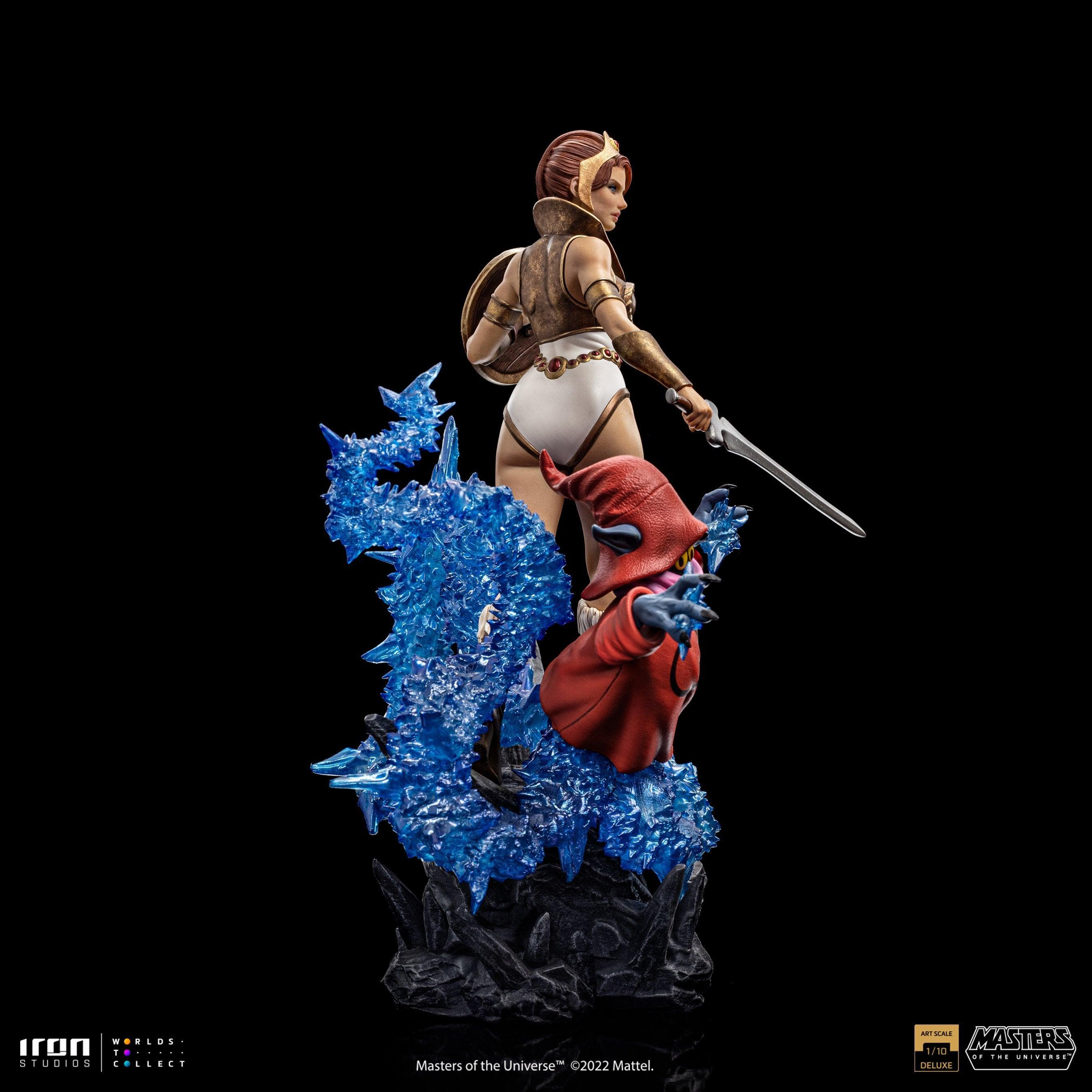 Iron Studios Masters of the Universe Teela & Orko Deluxe BDS Art Scale 1/10 Statue - Collectible Action Figure for Display & Home Decor