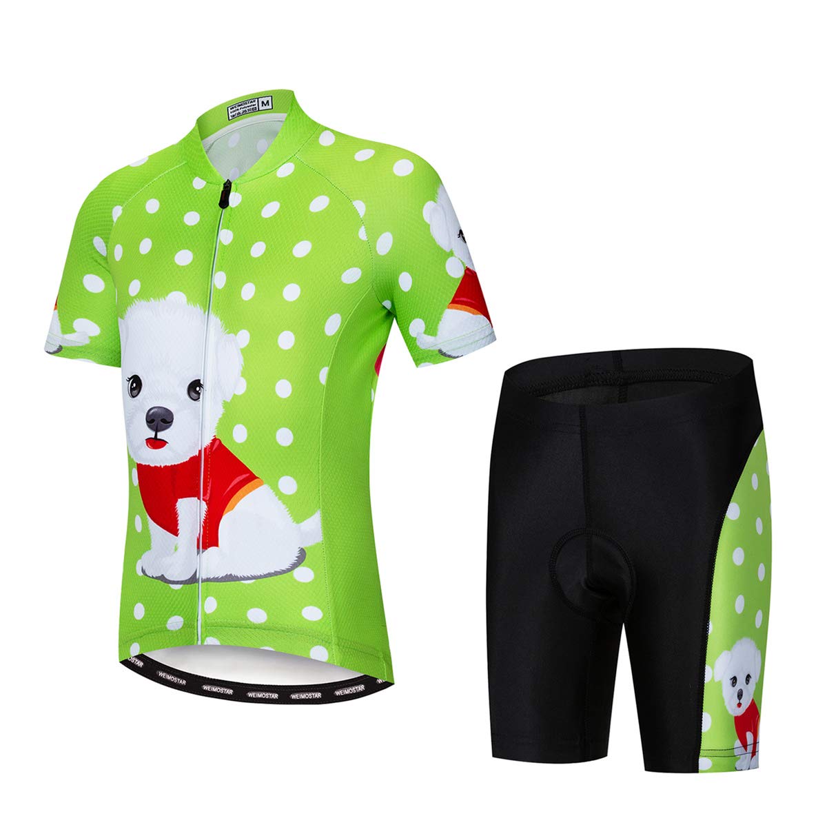 Kids Summer Cycling Jersey Set - Breathable Short Sleeve Bike Shirt & Shorts for Boys & Girls - Perfect for Outdoor Biking, Family Rides & Cycling Competitions