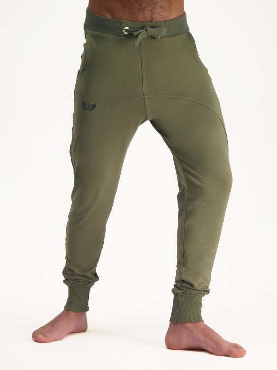 Renegade Guru Arjuna Pants - Olive Green | Premium Yoga & Meditation Pants for Men | Perfect for Yoga, Hiking & Relaxation