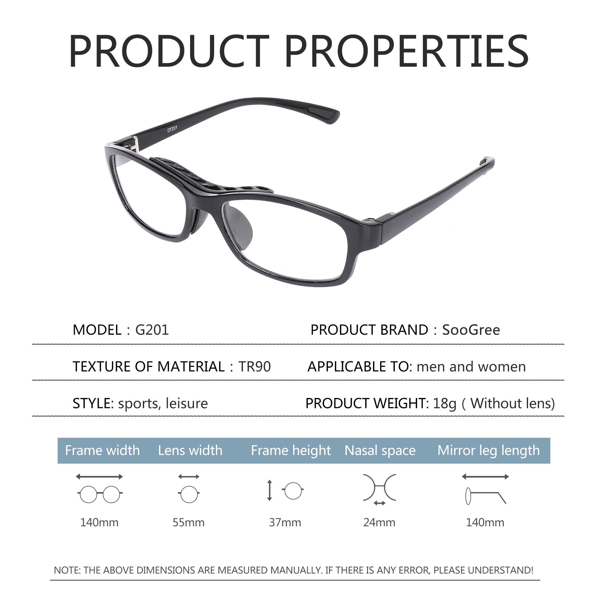 Sports Safety Goggles for Football & Soccer - Adjustable Strap & Interchangeable Temples for Men & Youth - Perfect for Training, Games & Outdoor Sports Protection