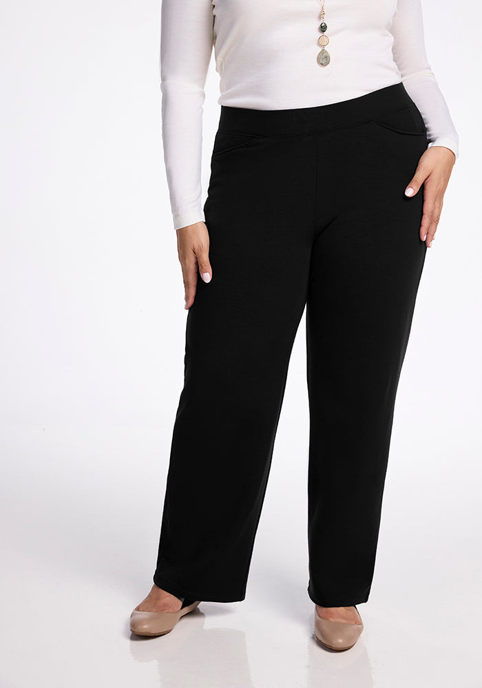 Ellie Women's Wide Leg Pants - High Waisted Flowy Lounge Pants for Casual Wear, Yoga & Travel - Comfortable Stretchy Trousers for Everyday Outfits