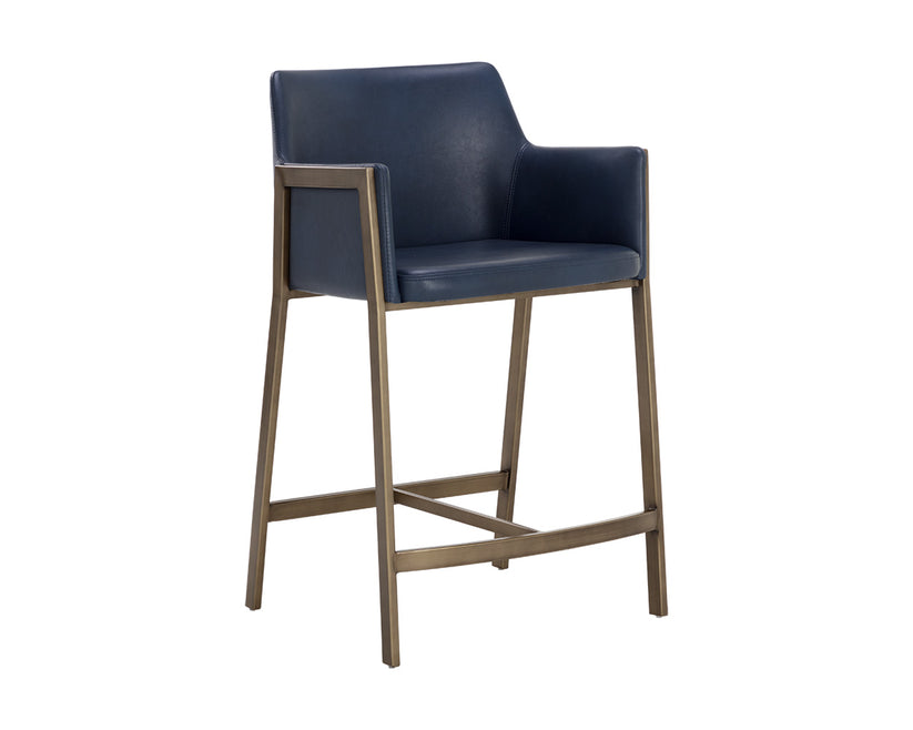 Bernadette Barstool - Modern Kitchen Counter Stool with Back Support & Swivel Base - Perfect for Breakfast Bars, Kitchen Islands & Home Decor