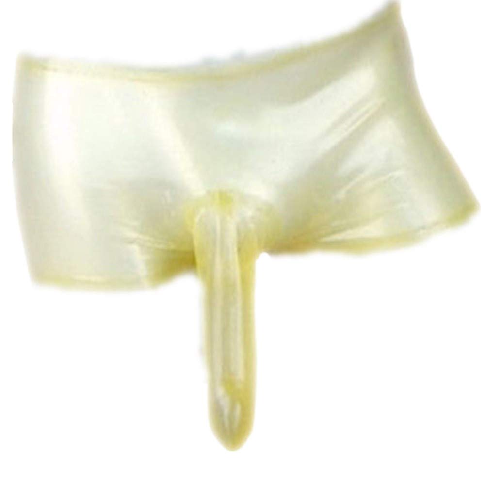 Sexy Transparent Latex Shorts for Men - Breathable Rubber Underwear with Condom Safe Design | Perfect for Fetish Wear, Role Play & Sensual Nights