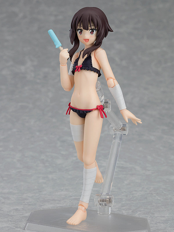 Figma EX 056 Megumin Swimsuit Ver. - Konosuba Anime Figure AX Exclusive Collectible - Perfect for Display, Cosplay, and Anime Fans Collection