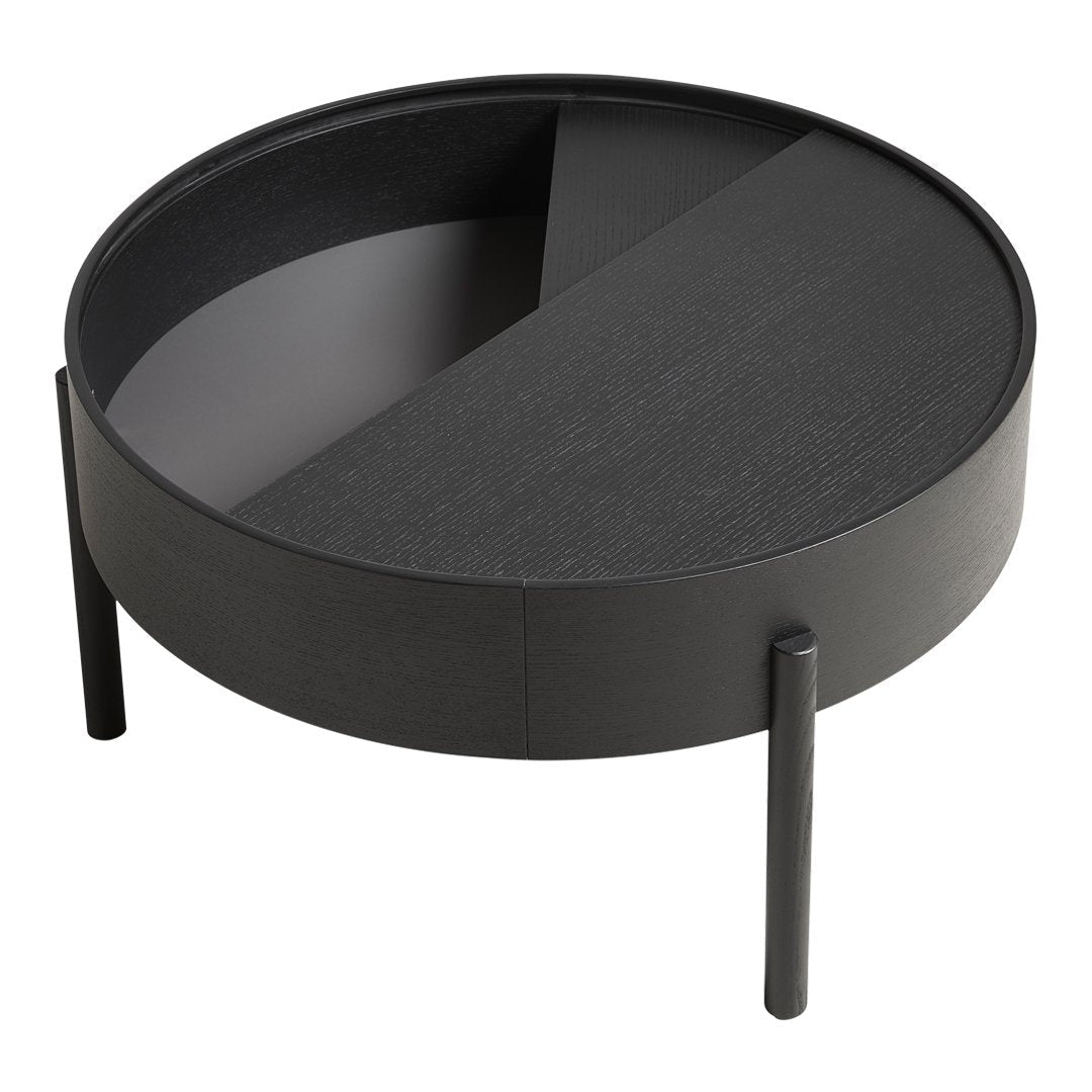 Modern Arc Coffee Table - Mid-Century Style Wooden Living Room Furniture for Home Decor | Perfect for Small Spaces, Apartments & Lounge Areas