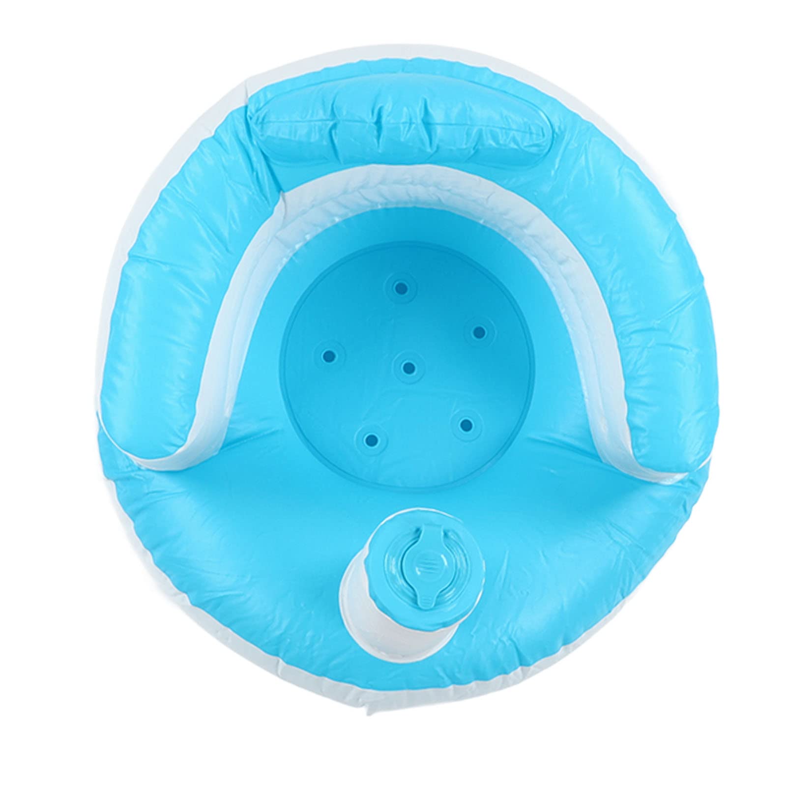 Inflatable Baby Chair with Air Pump - PVC Infant Inflatable Sofa for Learning & Bath Time | Portable Blow Up Baby Seat for Home, Travel & Outdoor Use
