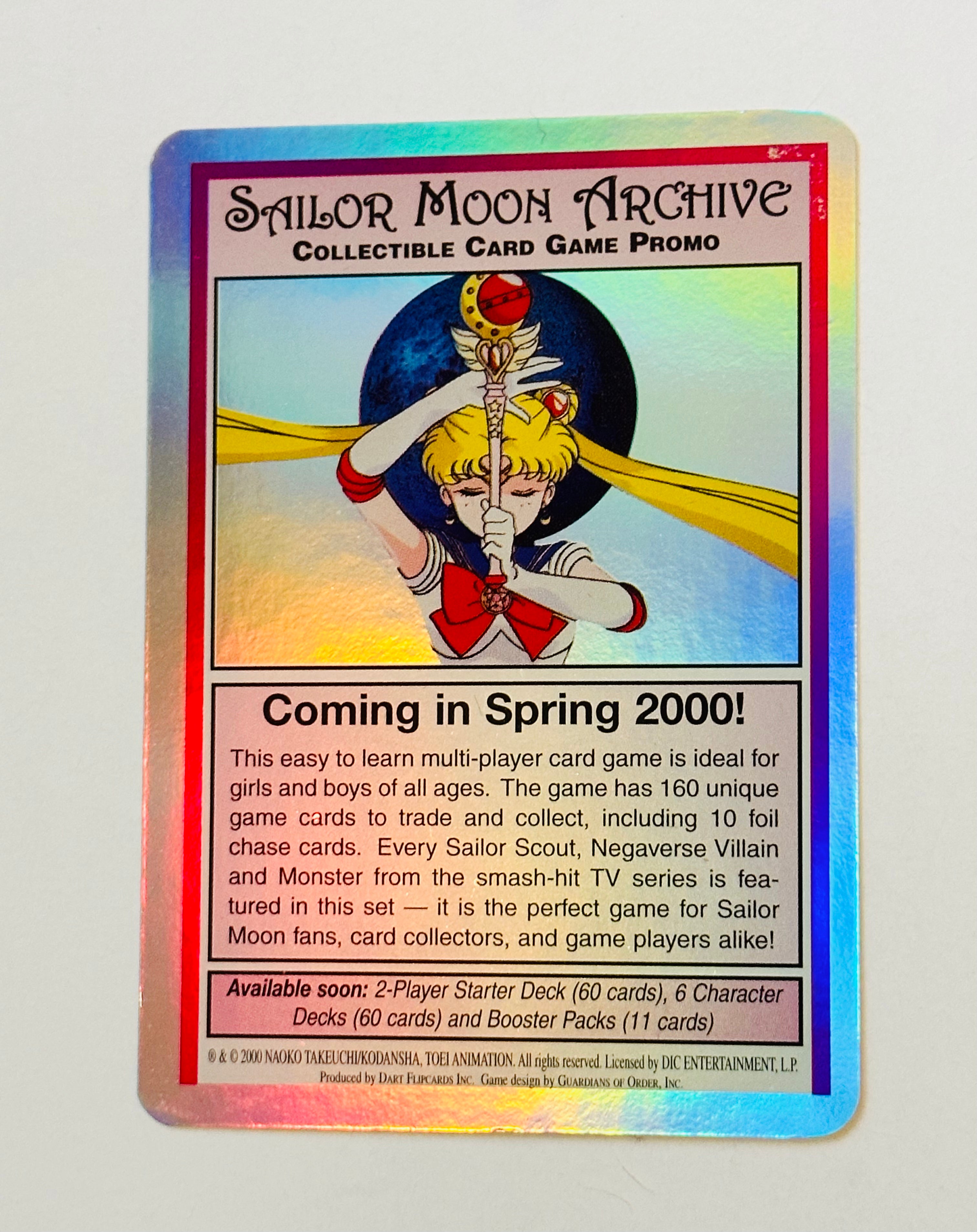 Sailor Moon Rare Foil Preview Trading Card 2000 - Collectible Anime Card Game for Fans & Enthusiasts - Perfect for Display, Gifts, and Tournaments
