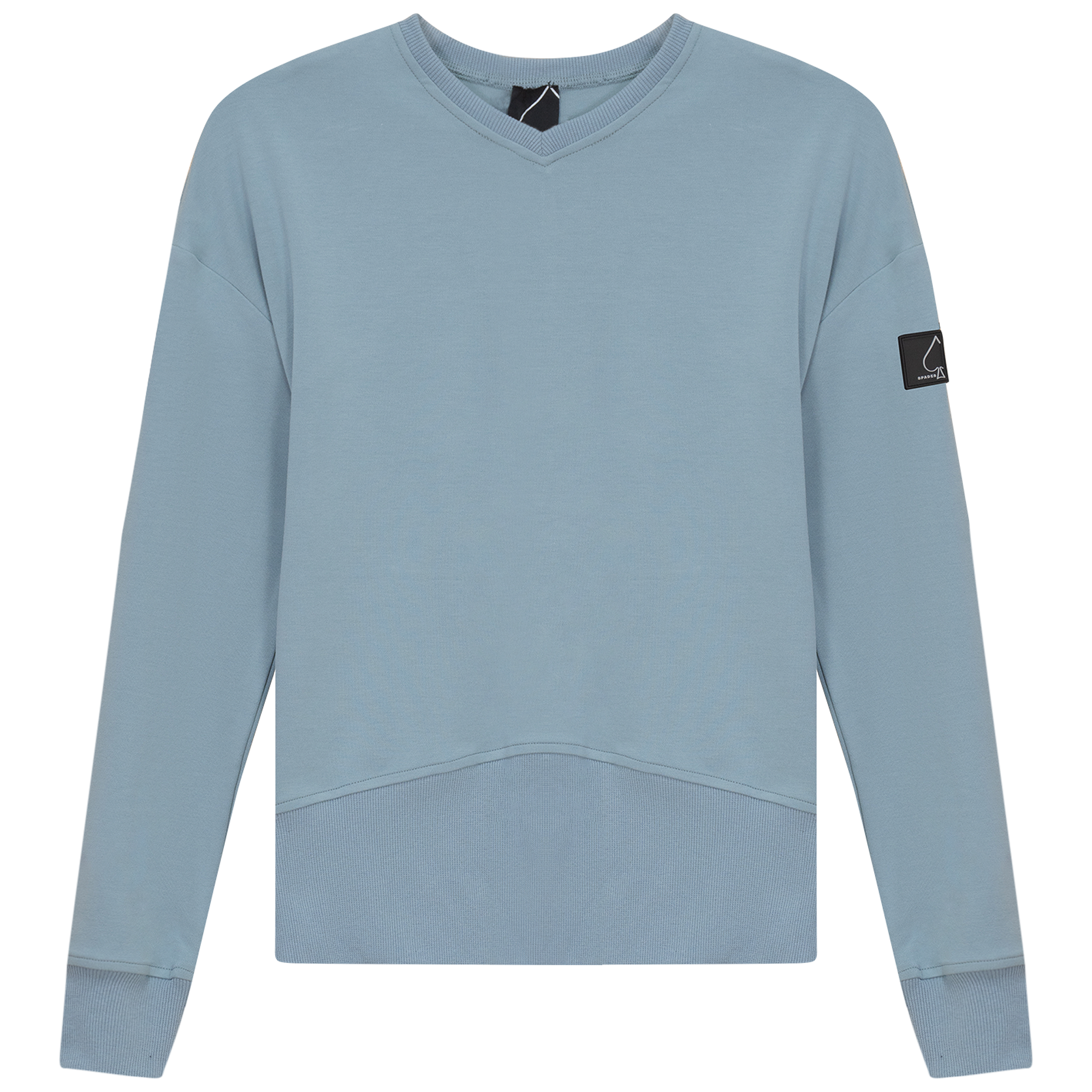 Stylish V Neck Ribbed Sweatshirt for Women - Comfortable & Trendy Pullover for Casual Wear, Workout, and Everyday Outfits