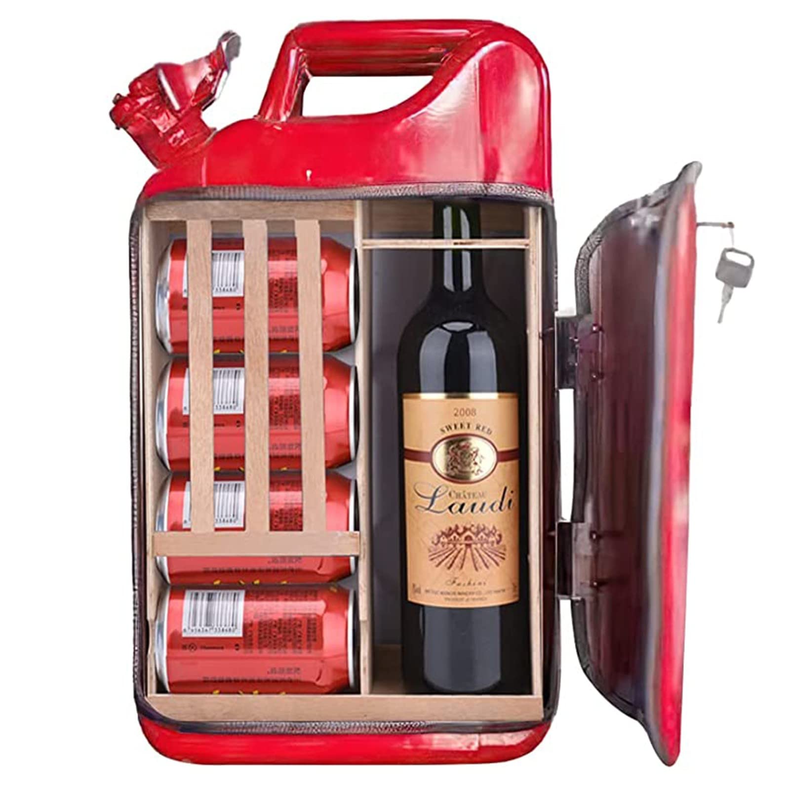 HCCTOZZ Personalized Christmas Jerry Can Bar - Mini Whiskey Cabinet & Gas Bar for Man Cave, Gifts for Husband, Dad - Perfect for Home Bars, Man Caves & Holiday Decor (Color: A)