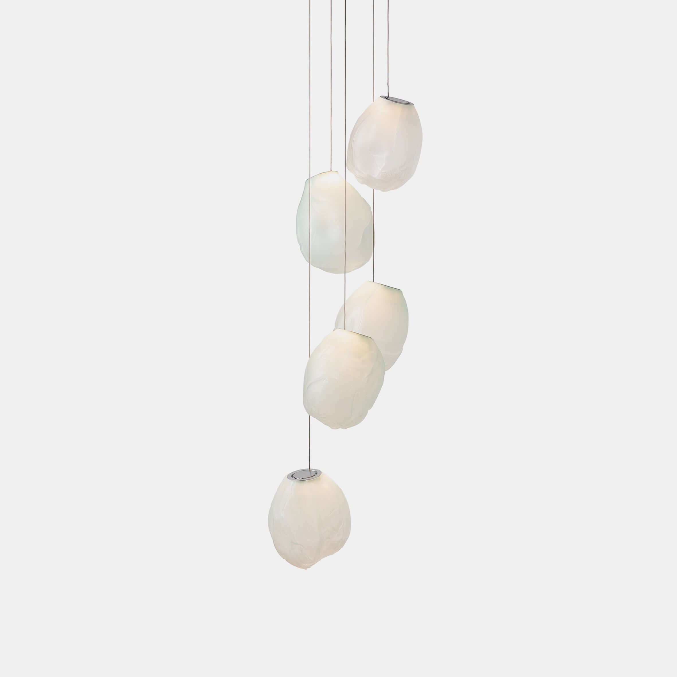Stylish Blowing Liquid Glass Pendant Light - Modern Handcrafted Glass Chandelier for Dining Room, Kitchen Island & Bedroom Decor