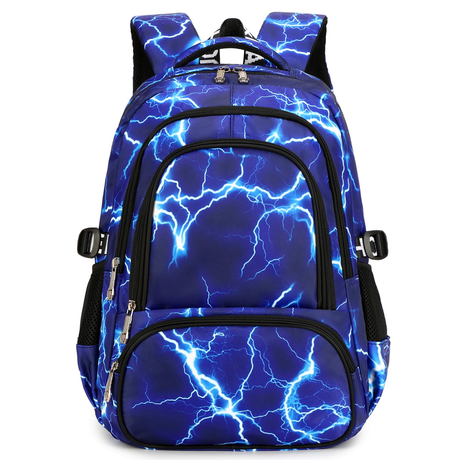 Camouflage Backpack for School, Travel & Outdoor - Christmas Gift for Kids (AY Lighting Blue) - Perfect for Daily Use & Adventures