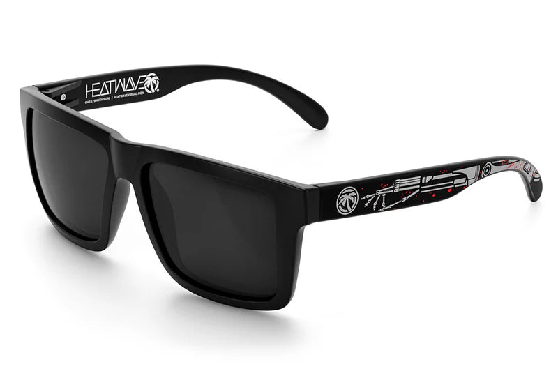 Tech Noir XL Vise Sunglasses - Polarized UV Protection for Men & Women - Perfect for Driving, Cycling, and Outdoor Sports