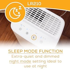 Beurer LR210 H13 True HEPA Air Purifier for Home - 3-Layer Filtration System, 3 Fan Speeds, Allergy & Pet Hair Relief - Quiet Sleep Mode & Timer for Bedroom, Living Room, Office Air Cleaning