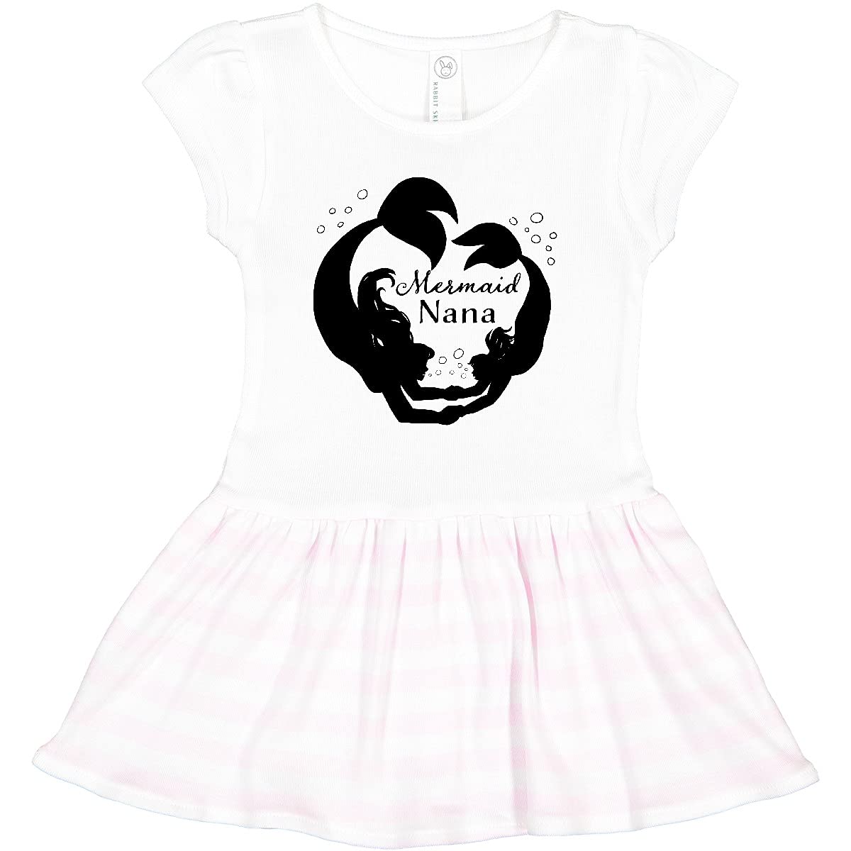 Inktastic Mermaid Nana Toddler Dress - Cute Swimming Mermaid Print Girls Outfit for Beach, Pool & Summer Play