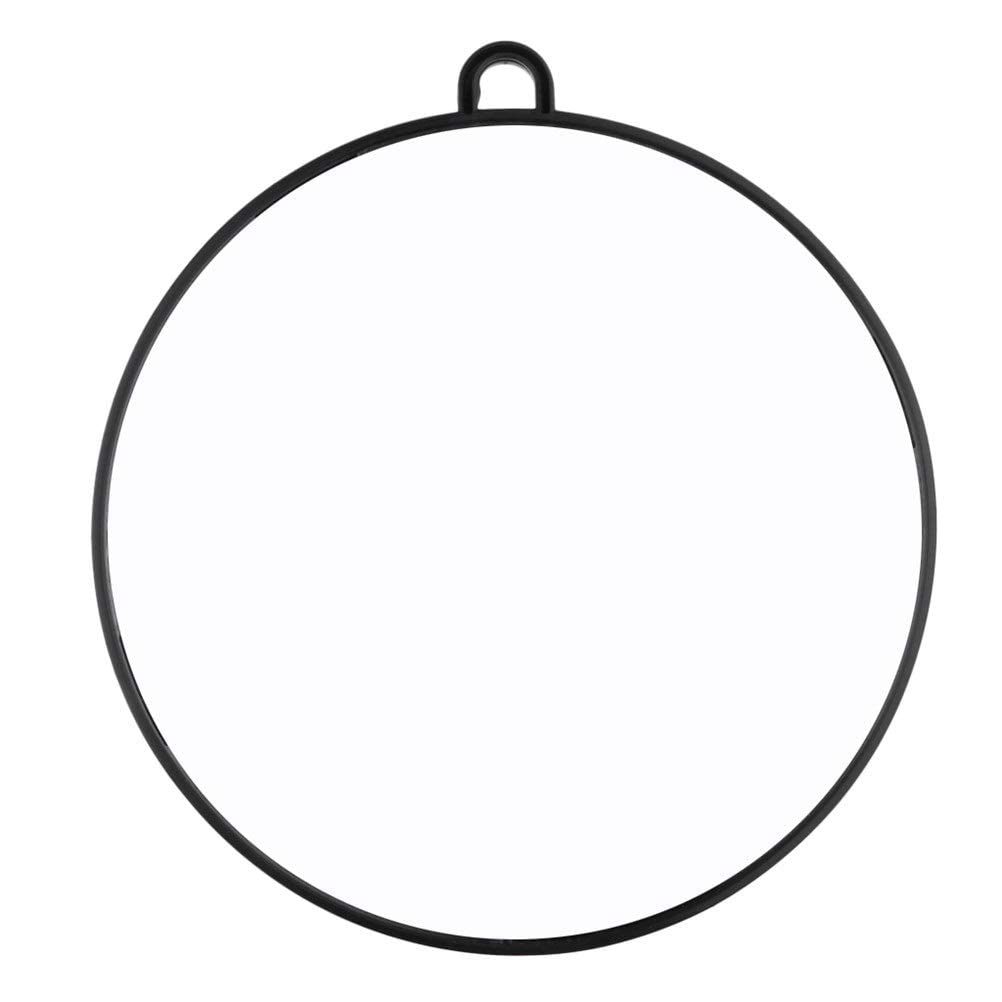 Professional Barber Mirror - Large Round Handheld Salon Mirror for Hairdressers & Makeup Artists with Ergonomic Back Handle | Perfect for Salon, Home Styling & Professional Grooming