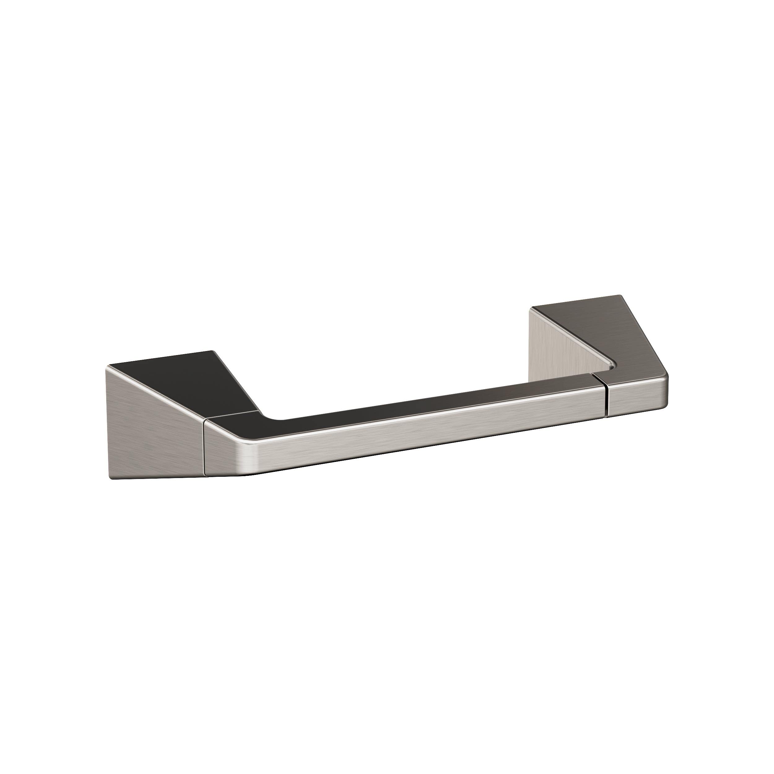Amerock Brushed Nickel Blackrock 5-Piece Bathroom Accessories Set - Towel Bar, Robe Hook, Toilet Paper Holder, Soap Dish & Tumbler for Modern Bathroom Decor