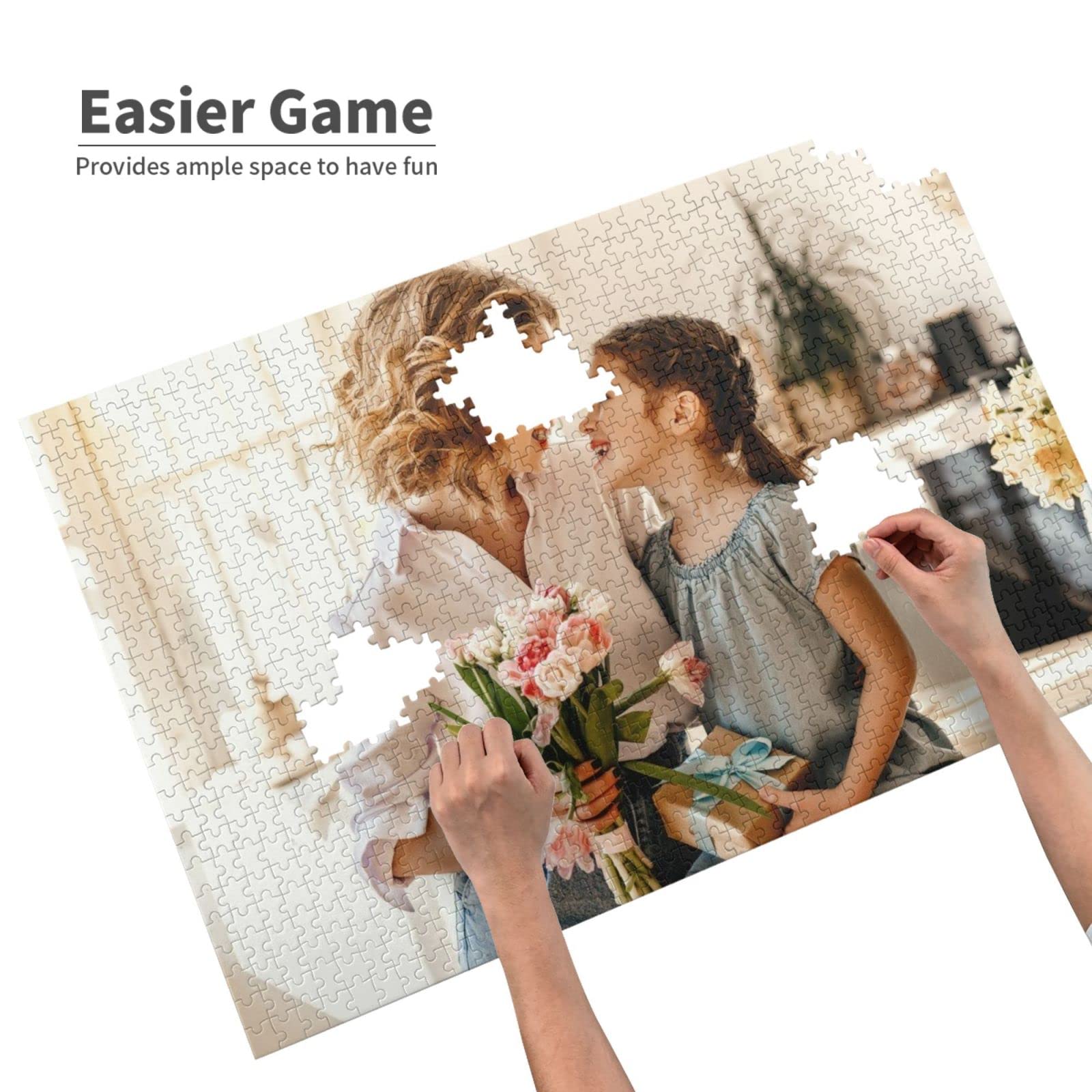 Custom Photo Jigsaw Puzzle - 300/500/1000 Pieces Personalized Puzzle for Adults & Kids - Perfect for Family Gifts, Weddings, Graduations & Home Decor | Create Lasting Memories with Unique Custom Puzzles