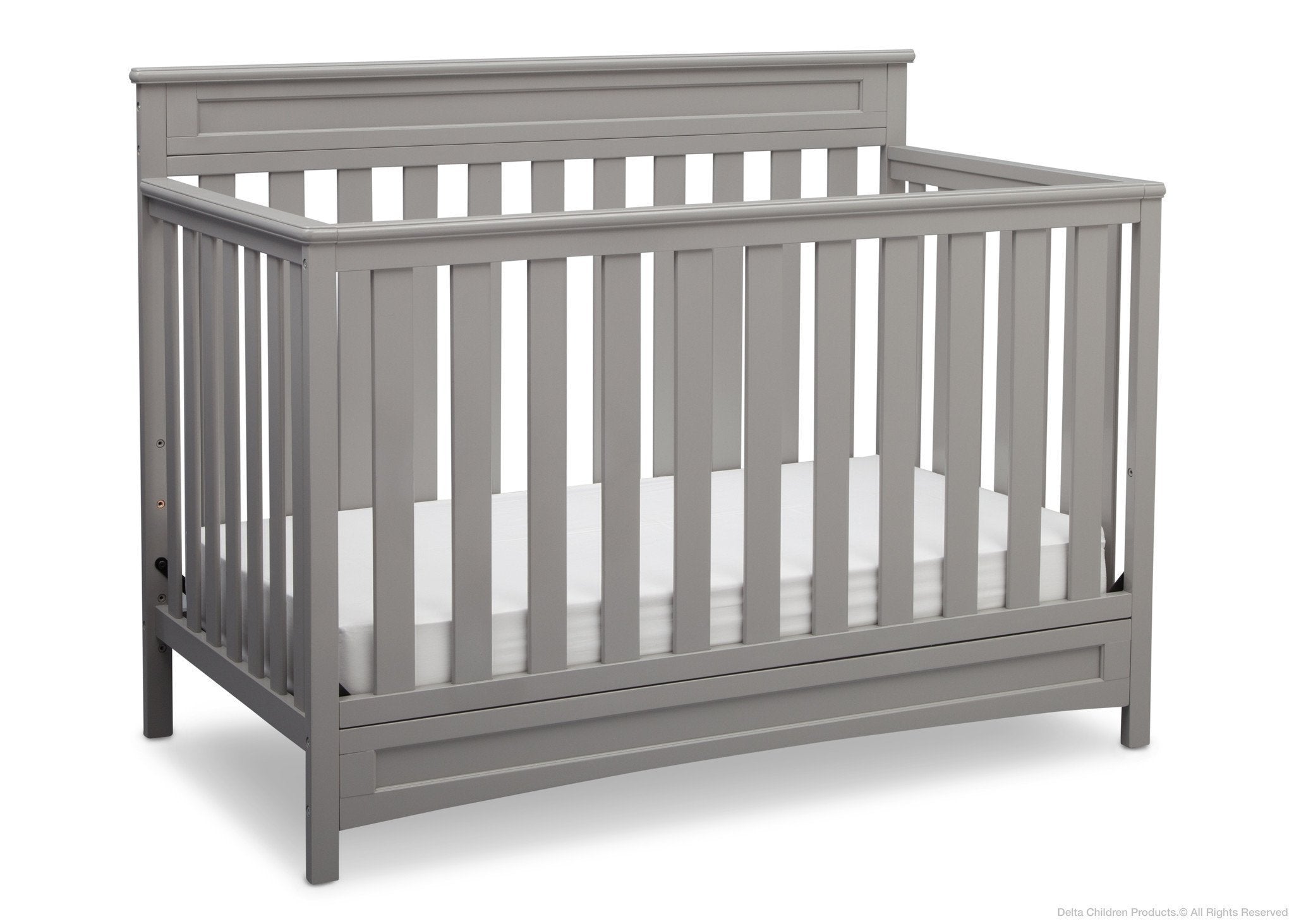 4-in-1 Convertible Baby Crib with Toddler Bed & Dresser - Geneva Nursery Furniture Set for Newborns to Kids | Perfect for Small Spaces & Modern Nurseries