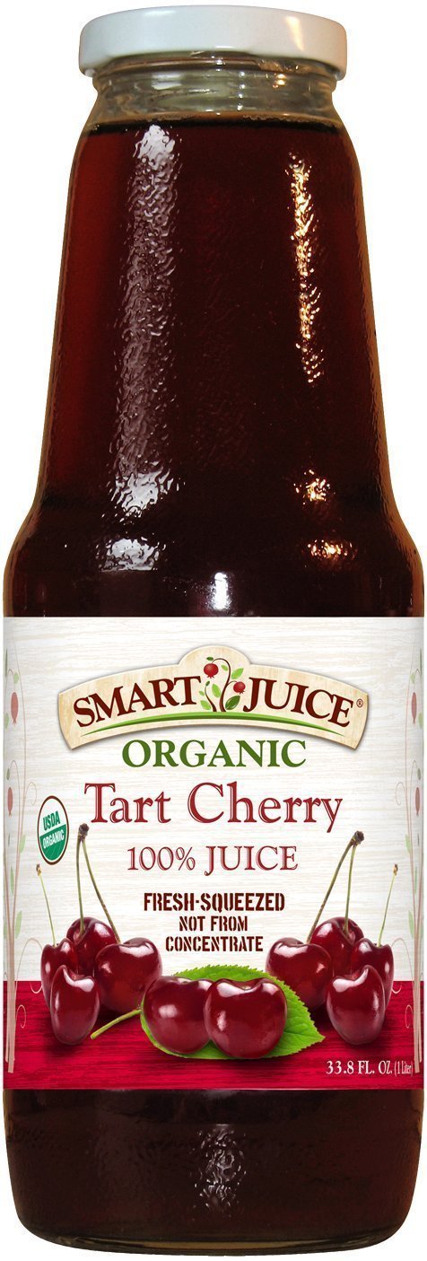 Organic Tart Cherry Juice 100% Pure, No Sugar Added, 33.8 Oz - Immune Support & Sleep Aid, Perfect for Smoothies, Cocktails & Post-Workout Recovery