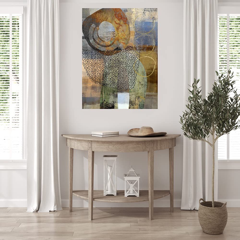 Abstract Canvas Wall Art 'Tipping Point' by Nikki Chu - Modern Fine Art Painting for Living Room, Bedroom, Office & More - 24x32 Inches - Ready to Hang - Perfect for Home Decor, Gifts & Interior Design