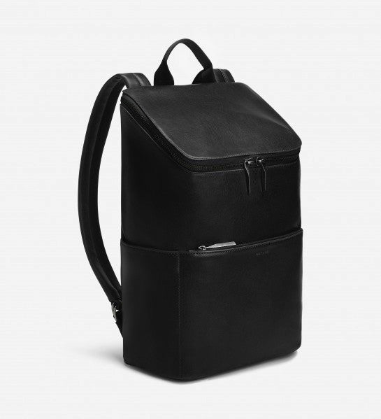 Matt & Nat Dean Arbor Vegan Leather Backpack - Stylish & Durable Black Backpack for Work, Travel & School | Eco-Friendly & Water-Resistant