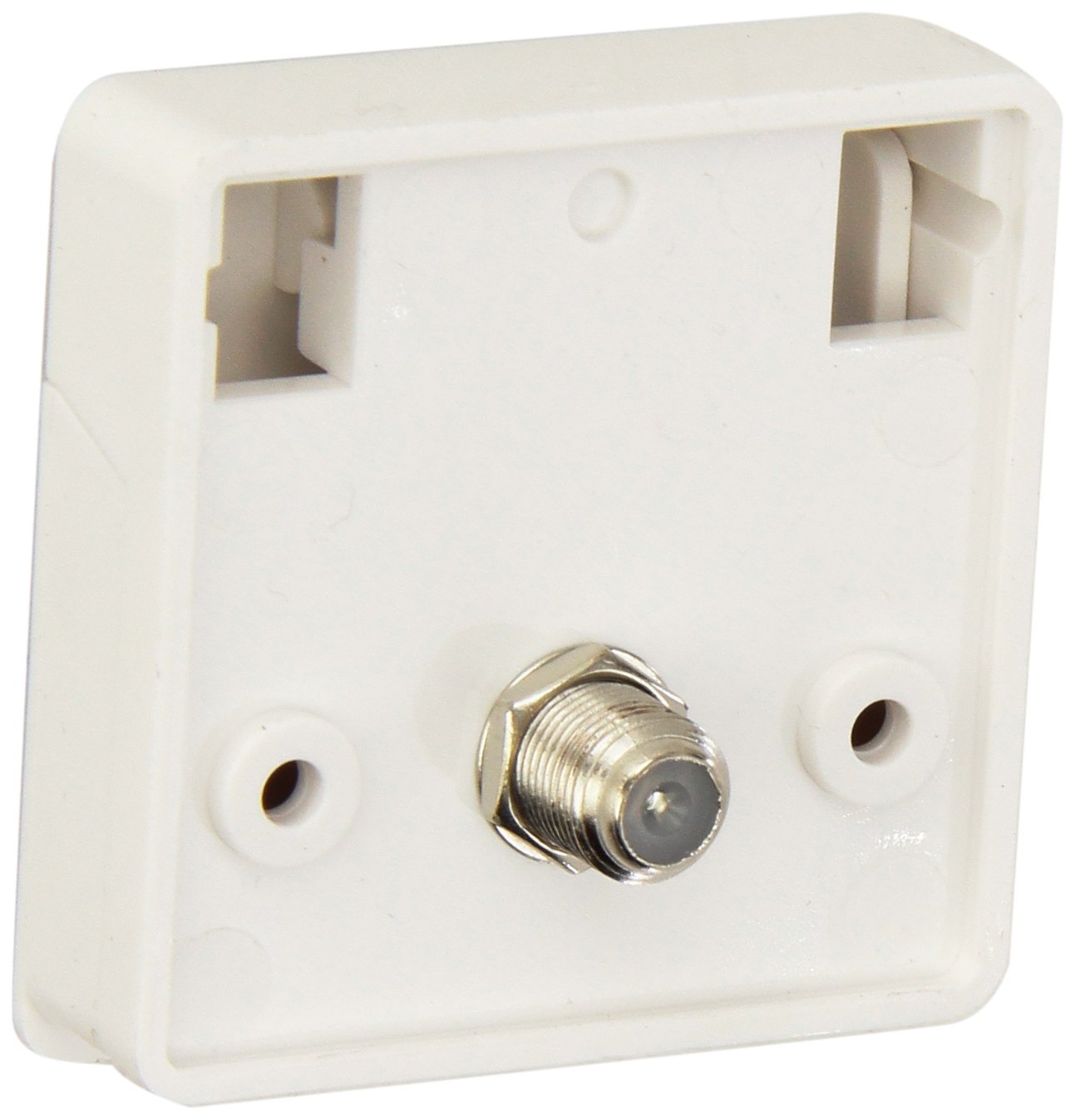 RV Designer T111 Weatherproof TV Jack - White | Durable Outdoor TV Connection for RVs, Campers & Marine Use