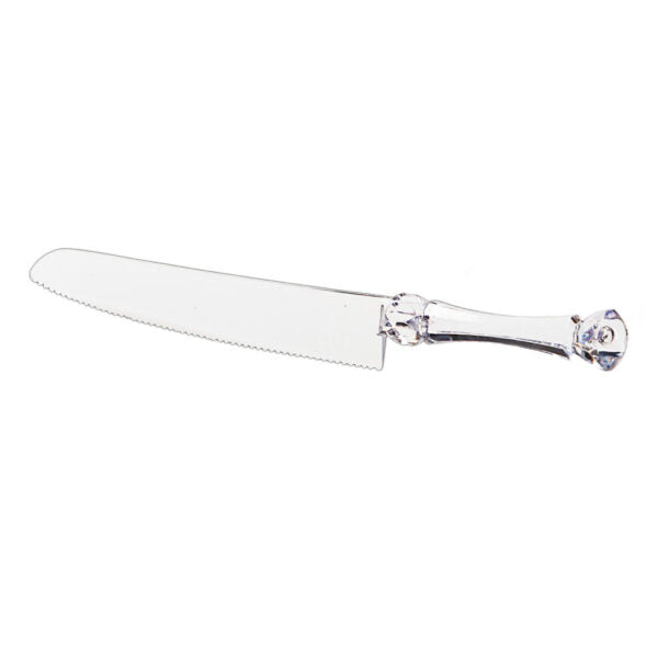 Disposable Clear Bread Knife - 12-Pack of Sharp Plastic Knives for Slicing Bread, Cakes & Pastries - Perfect for Bakeries, Catering & Home Kitchen Use