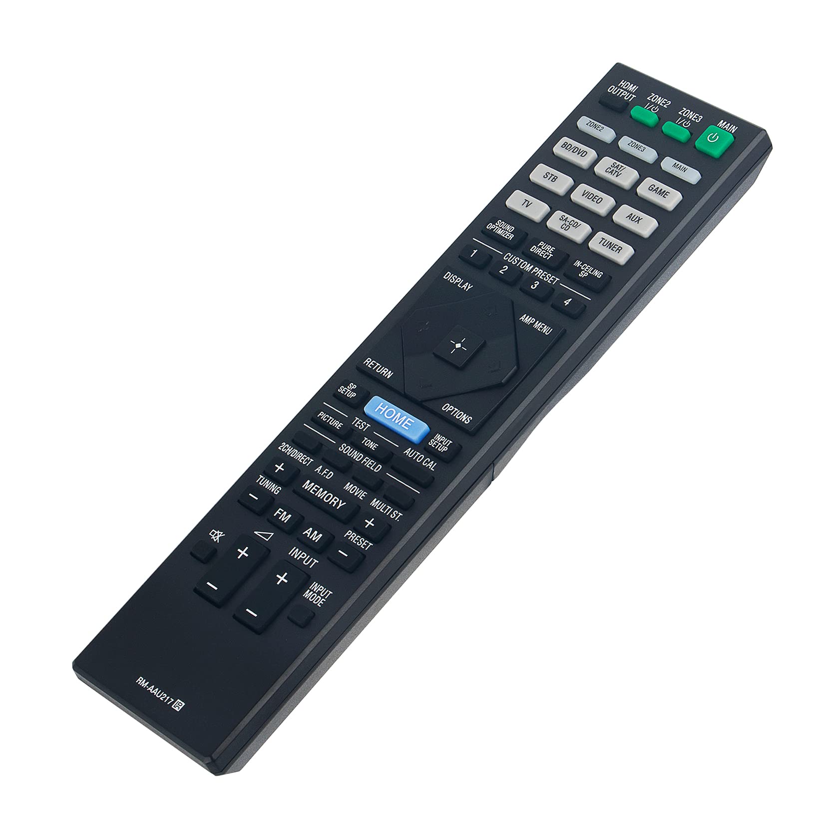 Allimity RM-AAU217 Replacement Remote Control Compatible with Sony AV Receiver STR-ZA3100ES, STR-ZA2100ES, STR-ZA1100ES, STR-ZA5000ES - Perfect for Home Theater & Audio System Control