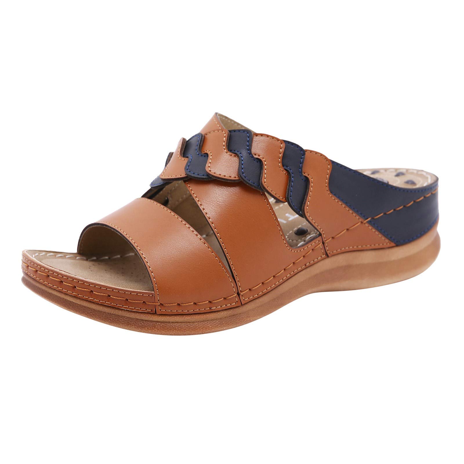 Women's Casual Wedge Sandals - Comfortable Espadrille Flip Flops with Platform Heel | Perfect for Beach, Summer Outfits & Vacation Wear