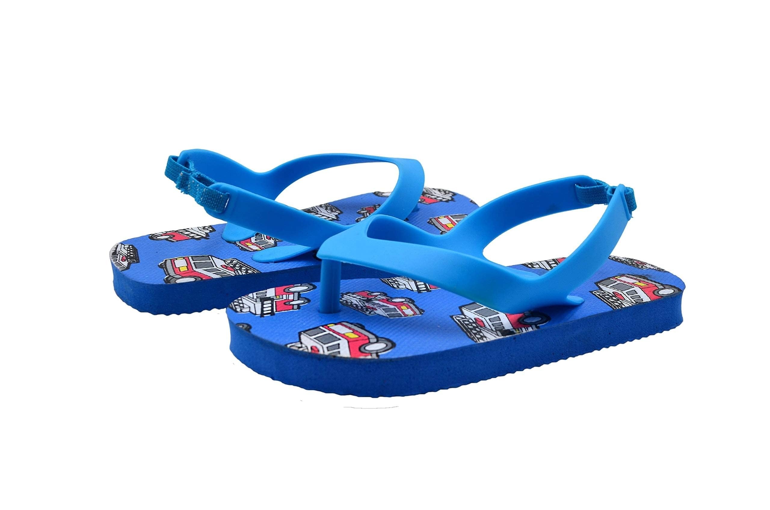 Boys' Flip Flop Sandals for Toddlers - Comfortable Beach & Walking Slippers with Cushioned Footbed Print - Perfect for Summer Outings, Poolside Play & Casual Wear