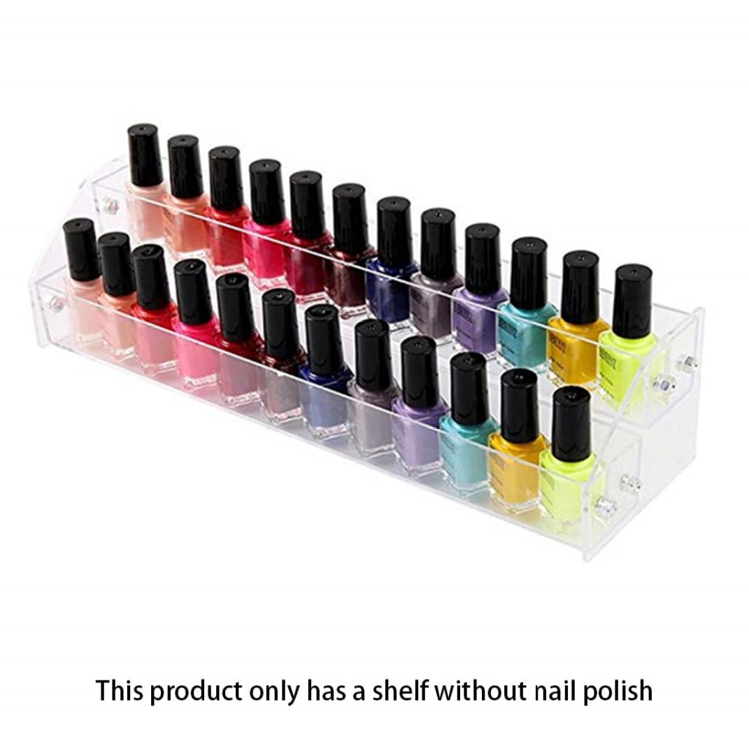 7-Tier Acrylic Nail Polish Organizer - Essential Oil & Makeup Storage Rack for Salon & Home