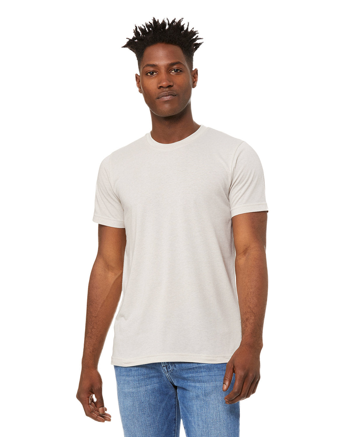 Bella + Canvas 3001CVC Unisex Heather CVC Crew Neck T-Shirt - Soft Cotton Blend Tee for Men & Women - Perfect for Casual Wear, Screen Printing & Everyday Comfort