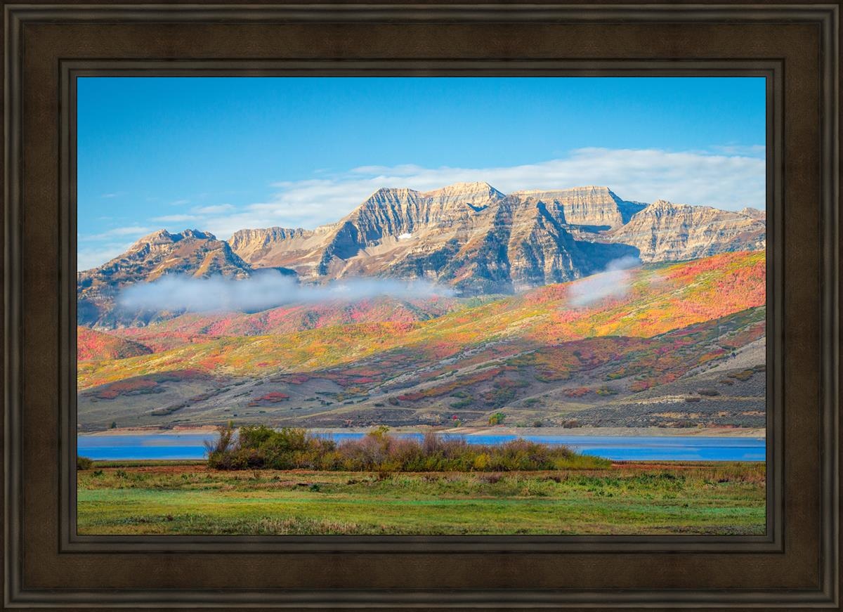 Autumn Splendor Over Timpanogos - Stunning Fall Landscape Photography Print for Home & Office Wall Decor | Perfect for Living Rooms, Bedrooms & Gifts