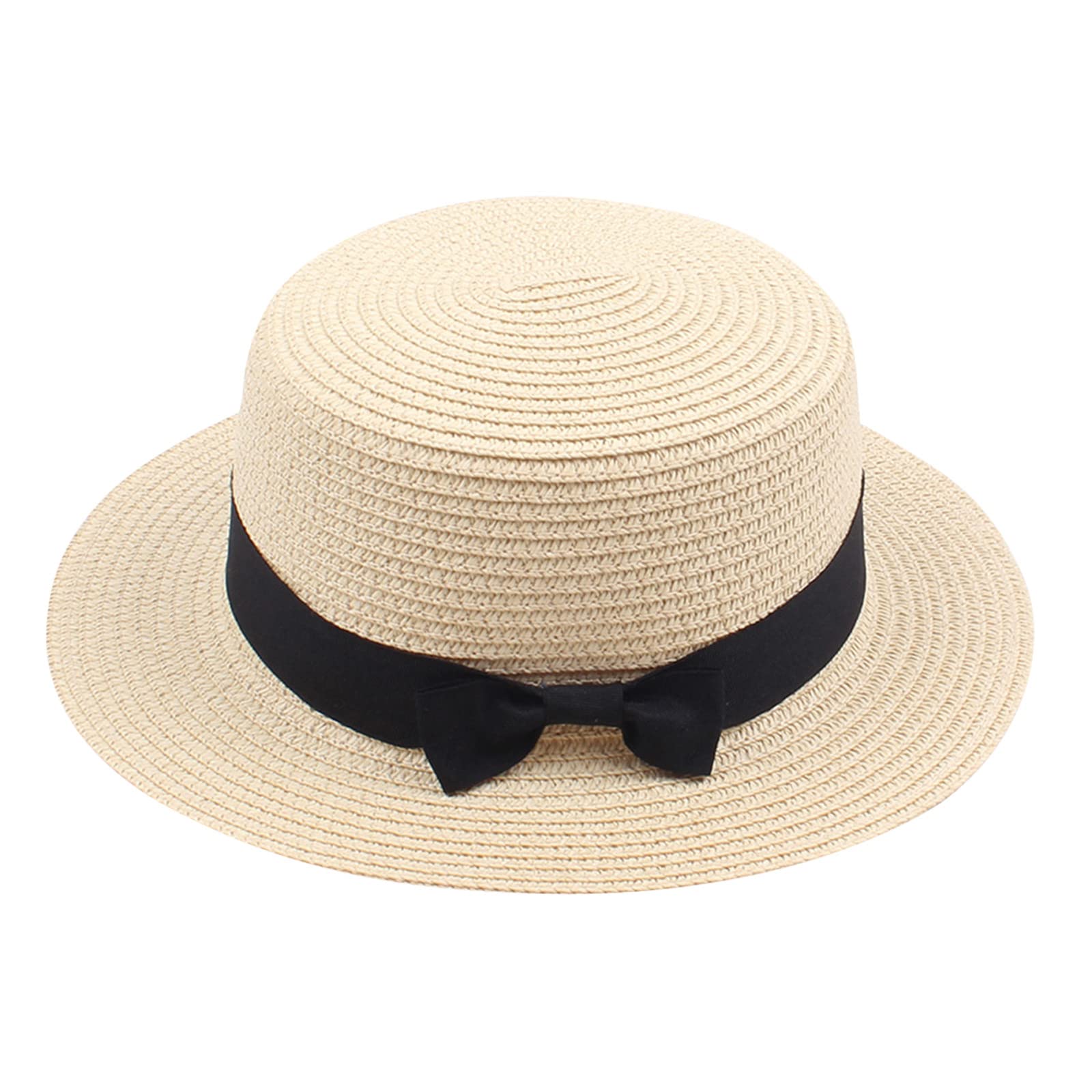 Women & Kids Sun Hats - UV Protection Straw Floppy Beach Hat for Girls, Foldable Summer Visor Cap for Outdoor, Travel, Pool & Garden Activities