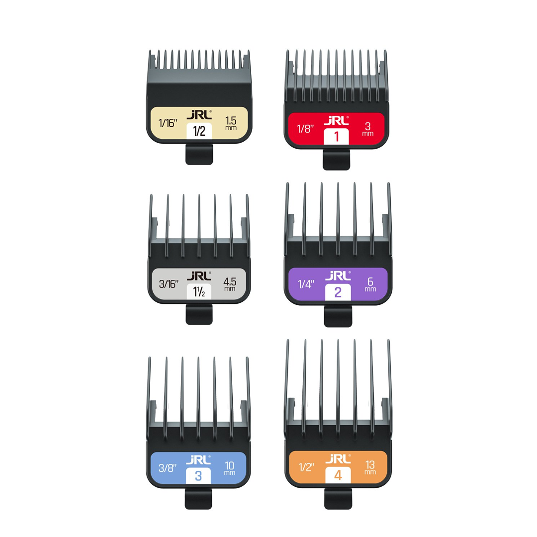 JRL Professional FF2020 Premium Double Magnetic Clipper Guards for Hair Cutting - Barbershop & Home Grooming Kit with Durable Blades for Smooth Trimming