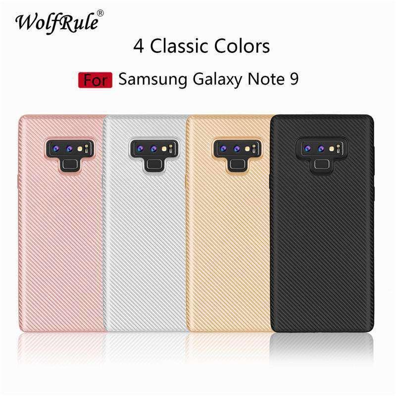 Premium WolfRule Galaxy Note 9 Luxury Soft TPU Case - Shockproof Full Body Protection Cover for Samsung Galaxy Note 9 - Perfect for Daily Use, Travel & Outdoor Activities