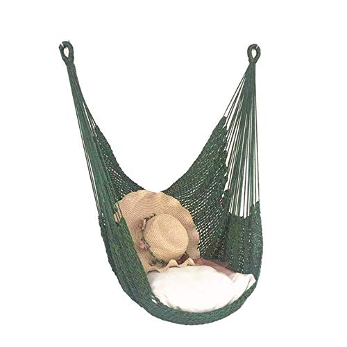 TUJAH Outdoor Hanging Chair - Durable Nylon Hammock Swing for Camping, Garden & Patio - Comfortable Indoor/Outdoor Relaxation - Perfect for Backyard, Balcony & Travel (Color Options Available)