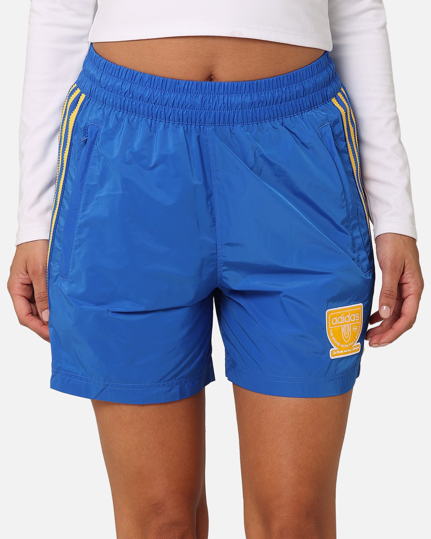Adidas Graphic Sprinter Shorts for Men - Blue Athletic Running Shorts with Comfortable Fit - Perfect for Gym, Jogging & Casual Wear
