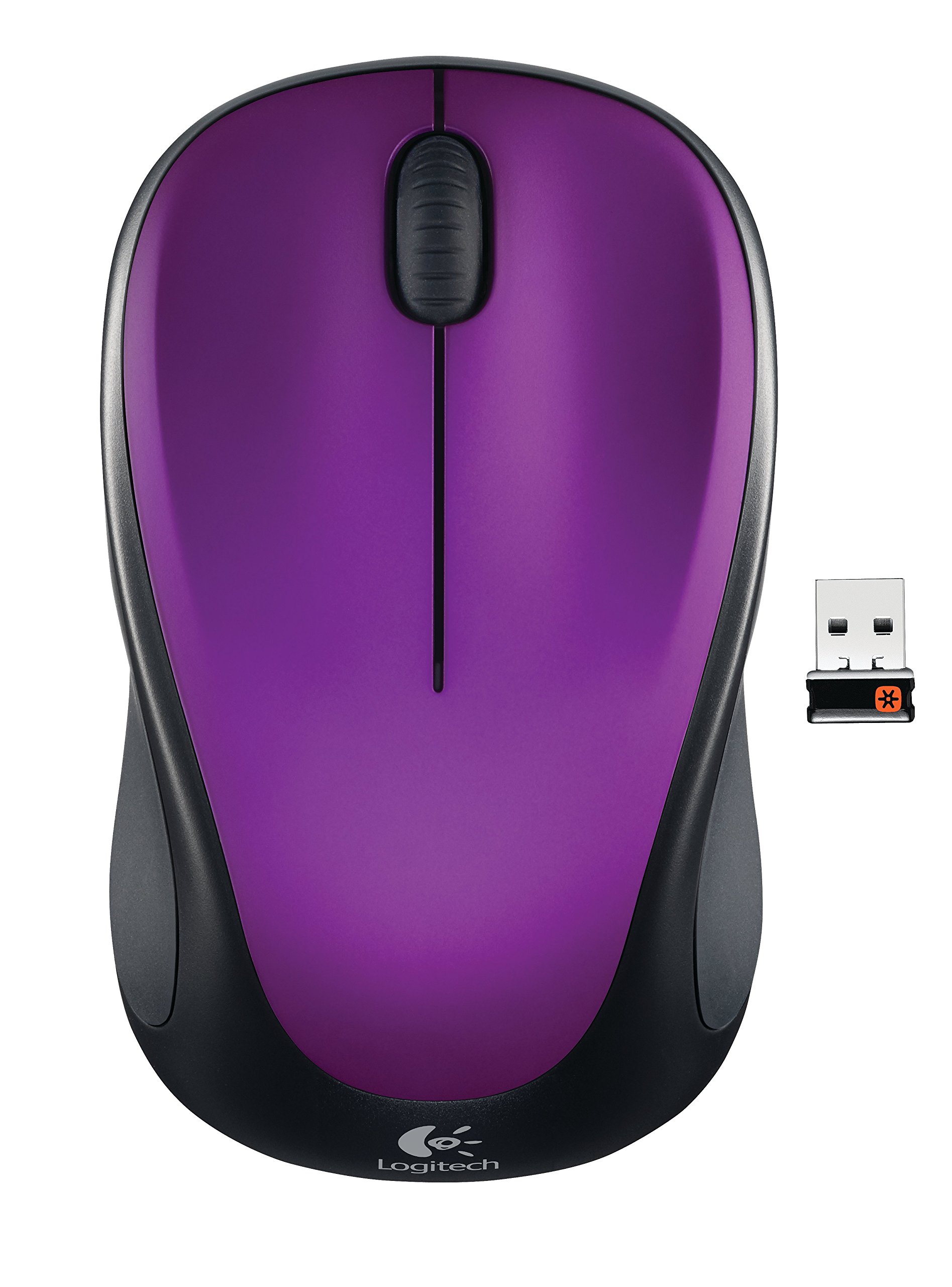 Logitech M317 Wireless Mouse with Unifying Receiver - Compact, Ergonomic Design, 2.4GHz Connectivity, 12-Month Battery Life - Perfect for Laptops, Office Work & Home Use (Vivid Violet)