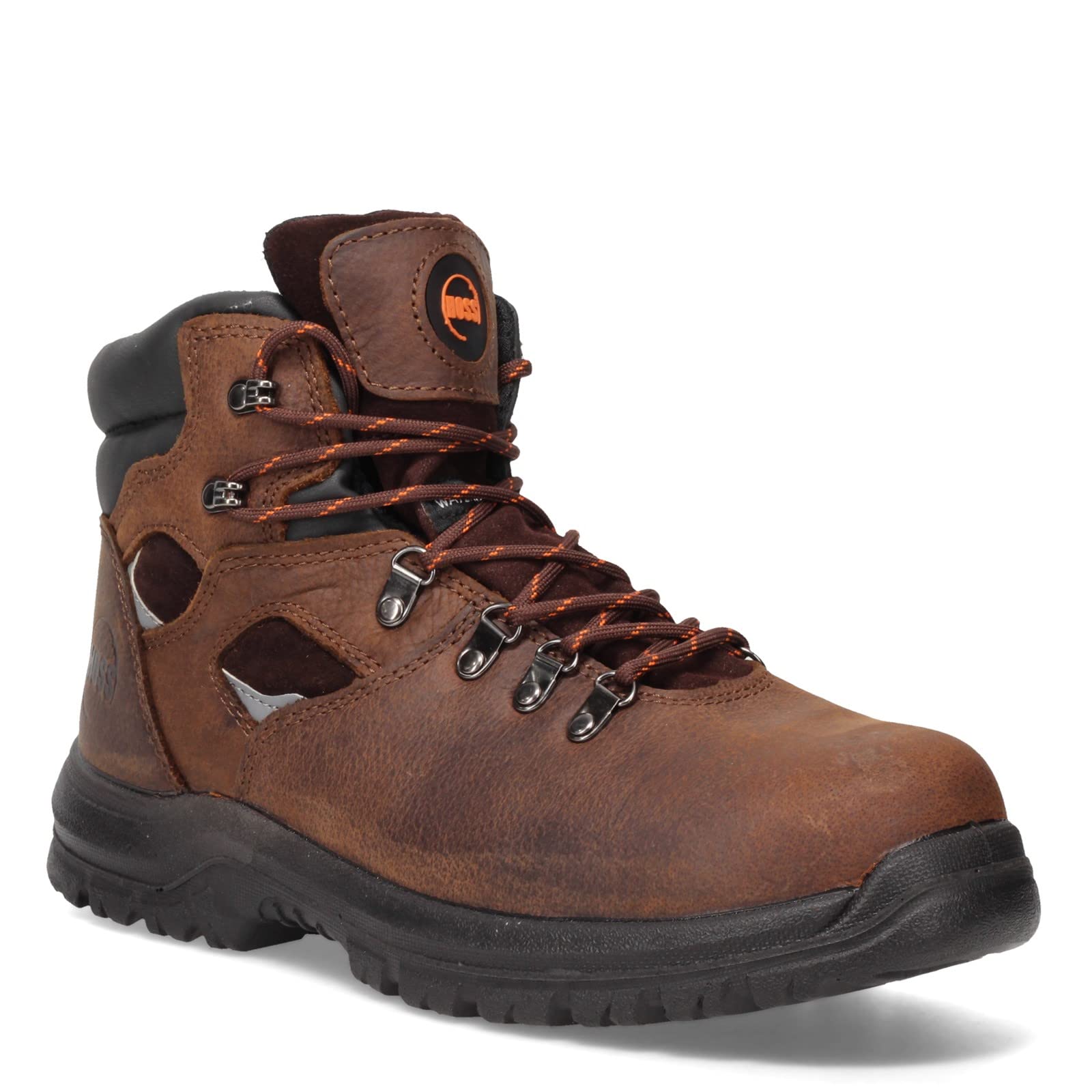 Hoss Men's Adam Steel Toe Work Boots - Safety Work Shoes for Construction & Industrial Use - Comfortable & Durable for Outdoor Jobs