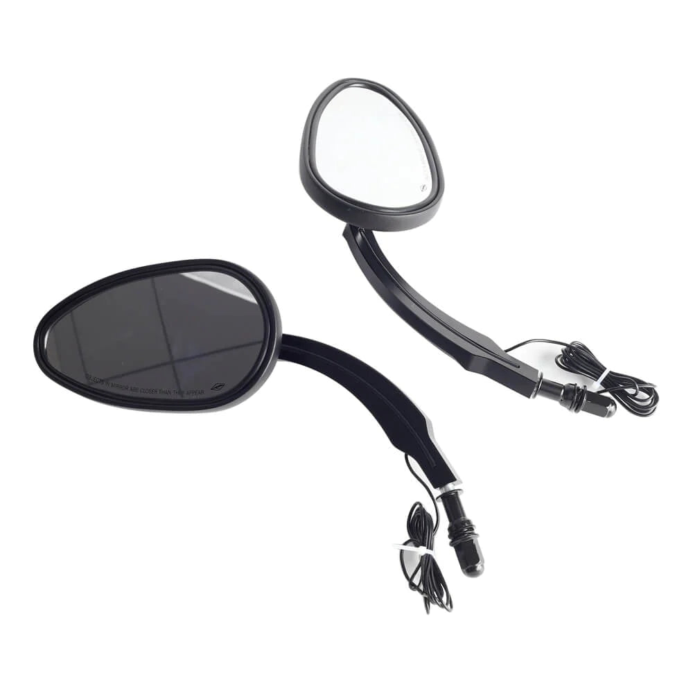 Eagle Lights SIGNALSIGHT LED Mirror with Sequential Turn Signals for Harley Davidson Softail, Dyna & Touring Models - Pair | High-Visibility Safety Upgrade for Night Riding & Group Cruising
