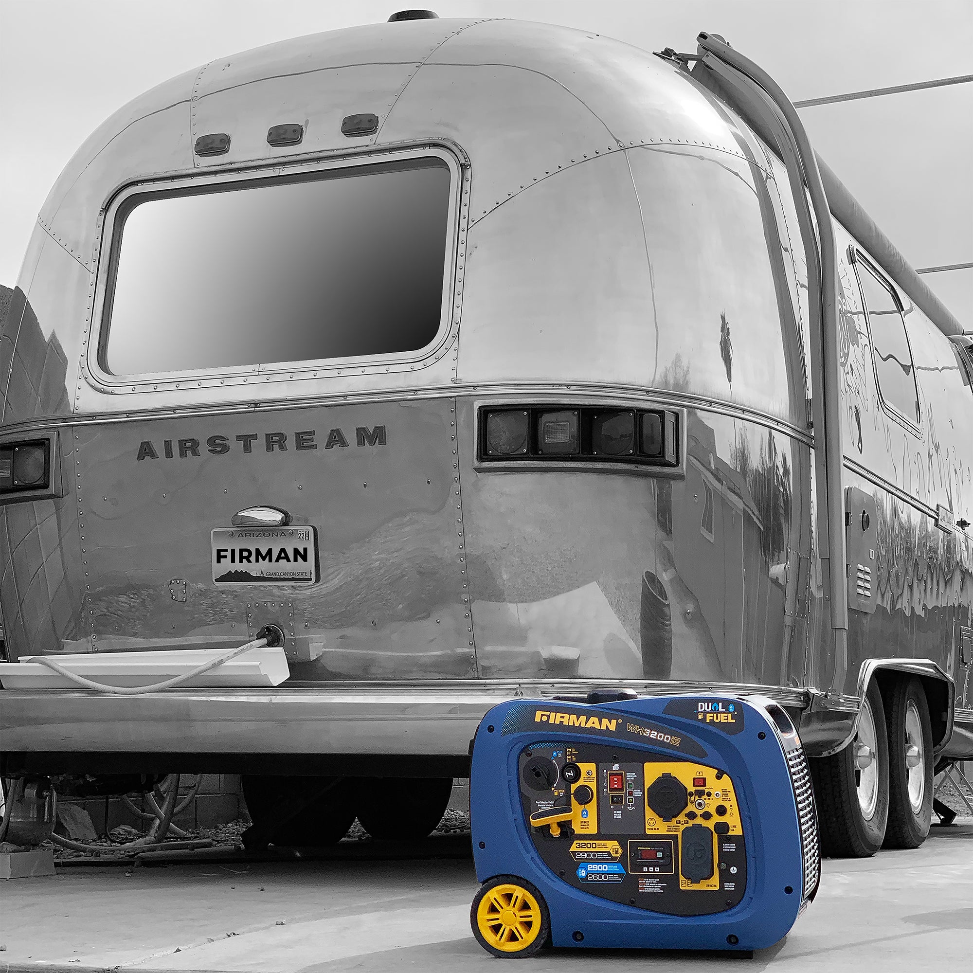 3200W Dual Fuel Inverter Generator with Electric Start - Portable Power for Camping, RV Trips & Emergency Backup