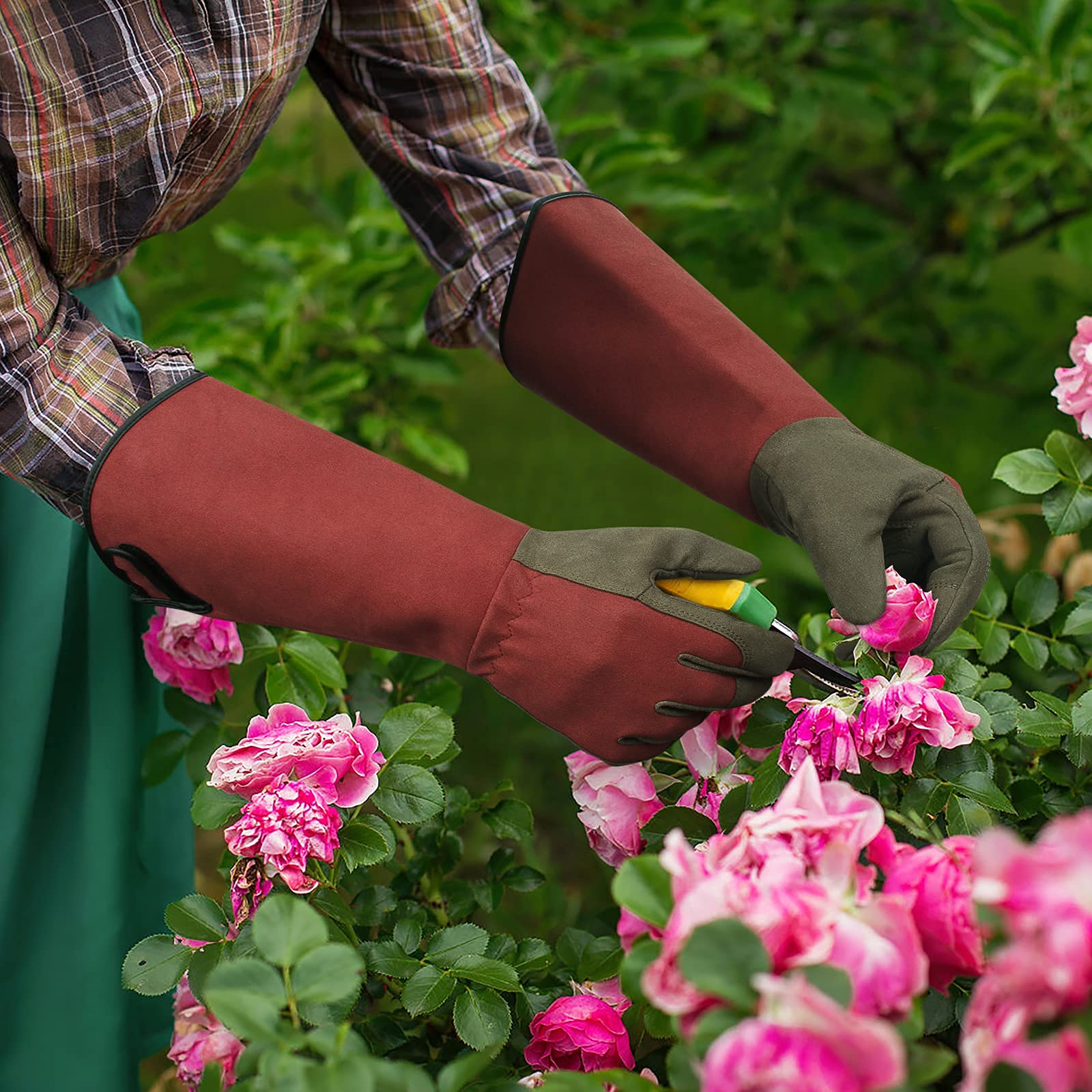 BARST Long Gardening Gloves - Thorn Proof Rose Pruning Gloves for Bushes & Cacti - Durable Protection for Gardeners - Perfect Gift for Plant Lovers | Ideal for Landscaping, Flower Arranging & Outdoor Work